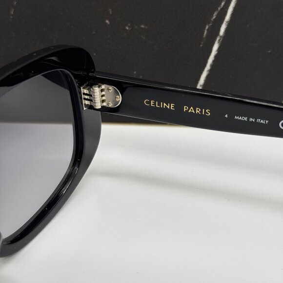 NEW CELINE CL40299U 01B BLACK GRAY WOMEN SUNGLASSES CELINE - Picture 5 of 10